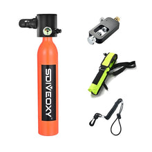 Load image into Gallery viewer, SDIVEOXY scuba diving 0.5L miniature oxygen tank swimming equipment diving scuba adapter portable snorkeling equipment