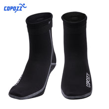 Load image into Gallery viewer, Copozz 3mm Neoprene Diving Socks Boots Water Shoes Anti Slip Beach Warm Wetsuit Shoes Snorkel Surfing Swim Socks for Men Women
