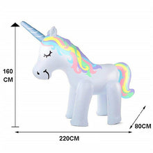Load image into Gallery viewer, Rooxin Giant Inflatable Unicorn Water Spray Pool Toys Swimming Float Outdoor Fountain Beach Party Children&#39;s Summer Toys
