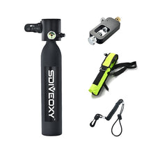Load image into Gallery viewer, SDIVEOXY scuba diving 0.5L miniature oxygen tank swimming equipment diving scuba adapter portable snorkeling equipment
