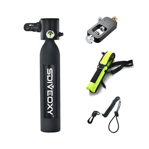 SDIVEOXY scuba diving 0.5L miniature oxygen tank swimming equipment diving scuba adapter portable snorkeling equipment