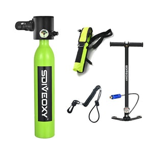SDIVEOXY scuba diving 0.5L miniature oxygen tank swimming equipment diving scuba adapter portable snorkeling equipment