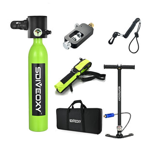 SDIVEOXY scuba diving 0.5L miniature oxygen tank swimming equipment diving scuba adapter portable snorkeling equipment