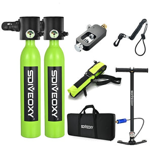 SDIVEOXY scuba diving 0.5L miniature oxygen tank swimming equipment diving scuba adapter portable snorkeling equipment