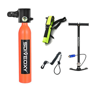 SDIVEOXY scuba diving 0.5L miniature oxygen tank swimming equipment diving scuba adapter portable snorkeling equipment