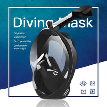 Load image into Gallery viewer, Diving Mask Underwater Anti fog panoramic Full Face Snorkel Women Men Kids Swimming Snorkeling Mask Scuba Goggles Camera Mount
